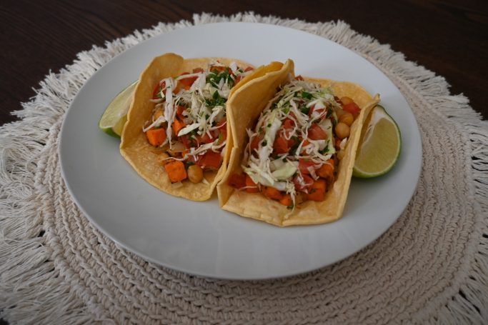 Sweet Potato Chickpea Tacos 