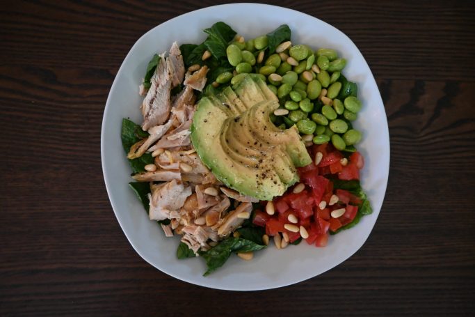 Chicken Edamame Green Salad 